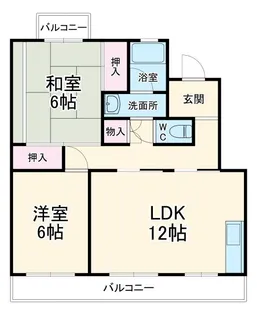 パレス富塚【2階】の間取り
