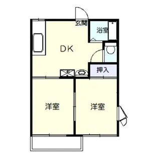 センターハイツ【1階】の間取り