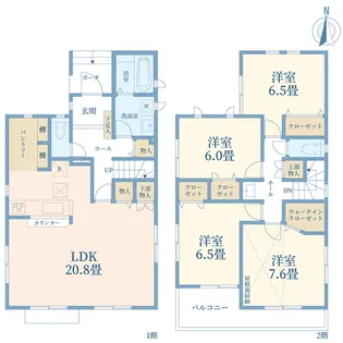 埼玉県さいたま市浦和区領家7【一戸建】の間取り