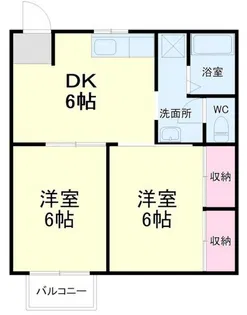 シャイニーフラット【1階】の間取り