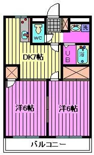 ビューテラス【2階】の間取り