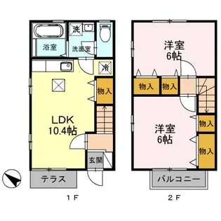 ヴェルジェ・メゾン B棟の間取り