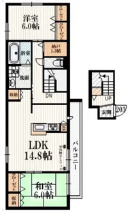 東京都世田谷区北烏山9【マンション】の間取り