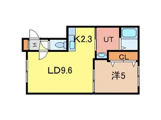ラ・エスパシオ【1階】の間取り