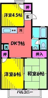 ライトタウン宮久保A【2階】の間取り