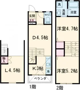 プレミアムアイランド日の出Vの間取り