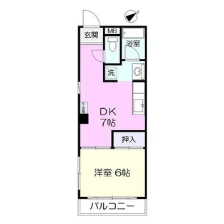 コスモシティ北松戸【5階】の間取り