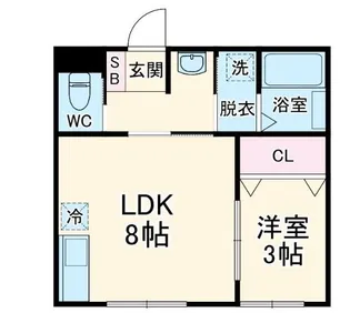 Flat八千代村上【1階】の間取り