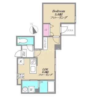 Maison Colza Kitasenjyu【1階】の間取り