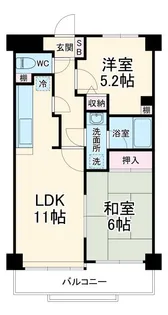 エレガンス小田急相模原【2階】の間取り