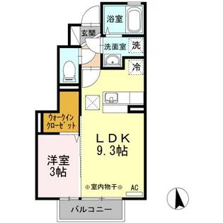 ハイネス城下【1階】の間取り