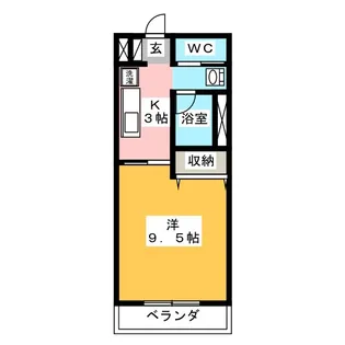 フラッシュマンション【3階】の間取り
