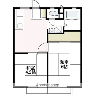 大倉山マリンハイツ【2階】の間取り