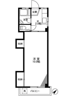 マンション飛騨【3階】の間取り