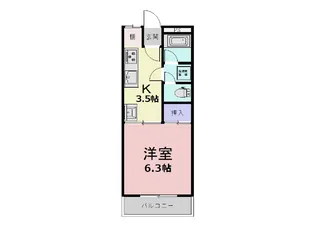 メゾンドール京目【2階】の間取り