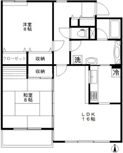 コートアネックス南馬込【3階】の間取り
