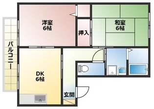 エクセレント西明石【1階】の間取り
