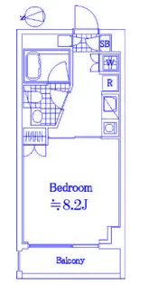 レックス武蔵中原【2階】の間取り