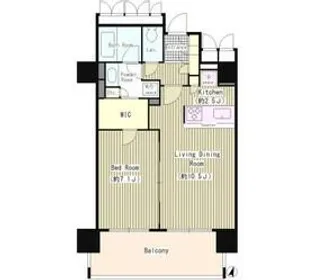 1LDKの間取り画像