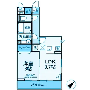 神奈川県川崎市幸区神明町2【アパート】の間取り
