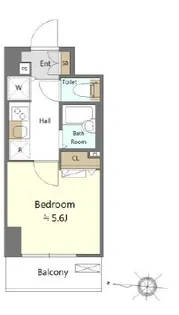 プレール・ドゥーク西大島駅前【11階】の間取り