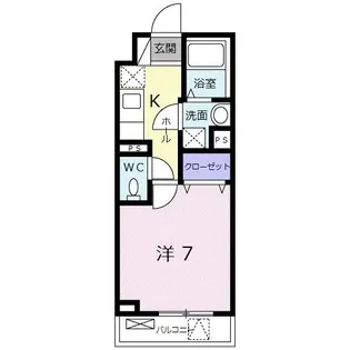 ワンリーフ【1階】の間取り