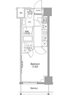 ザ・パークハビオ三軒茶屋【4階】の間取り