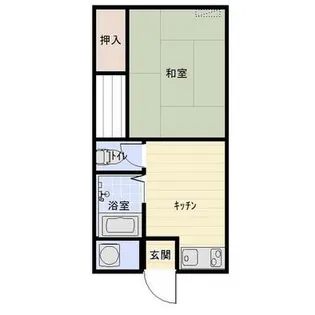 片羽コーポ【2階】の間取り