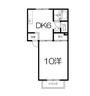 アンジェニュ【2階】の間取り