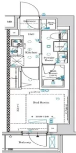 東京都品川区東五反田5【マンション】の間取り