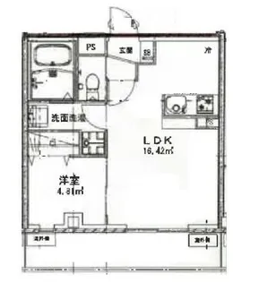 神奈川県横浜市南区井土ケ谷下町【マンション】の間取り