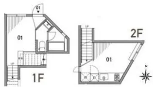 中野薫木荘【1階】の間取り