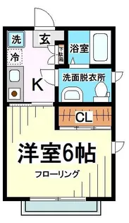 東京都世田谷区赤堤1【アパート】の間取り