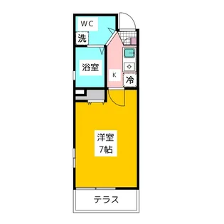 ROCHER PARMI【1階】の間取り