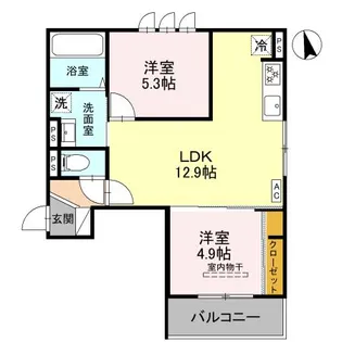 メゾン ド ソルテ【2階】の間取り
