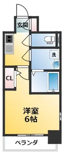 エスリードレジデンス新大阪プライム【9階】の間取り