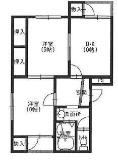大阪府箕面市西小路5【マンション】の間取り