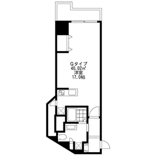 千葉県千葉市中央区本千葉町【マンション】の間取り