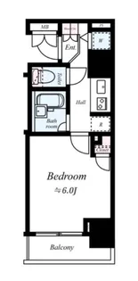 ドルチェ日本橋浜町・壱番館【2階】の間取り