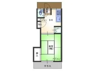 山口荘【1階】の間取り