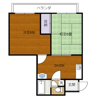グランモア港ヶ丘【2階】の間取り