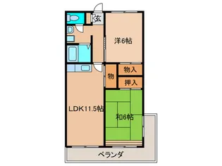 アビタシオン酒井【4階】の間取り
