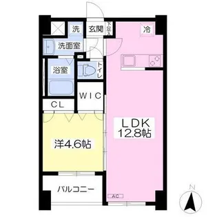 グラン・レーヴ佐賀駅前中央【2階】の間取り