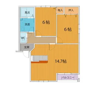 M&COOPER1【1階】の間取り