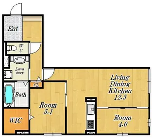 セジュール関目【1階】の間取り
