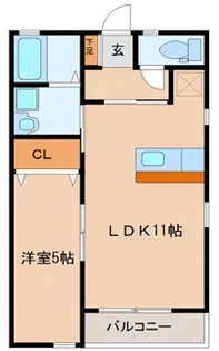 サザンクロス【1階】の間取り