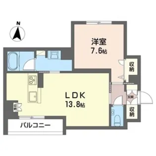 ターンベーリーレジデンス経堂【2階】の間取り