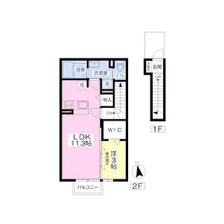 イーリスB【1階】の間取り