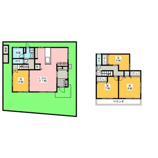 愛知県名古屋市千種区希望ケ丘3【一戸建】の間取り