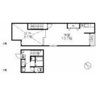 福岡県福岡市西区大字周船寺【アパート】の間取り